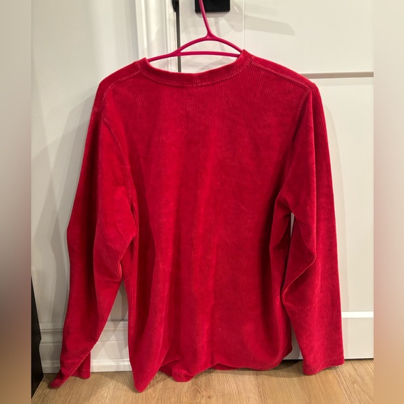 Ladies Size Large Vintage Red Long Sleeve Shirt - Perfect Condition - Picture 3 of 3